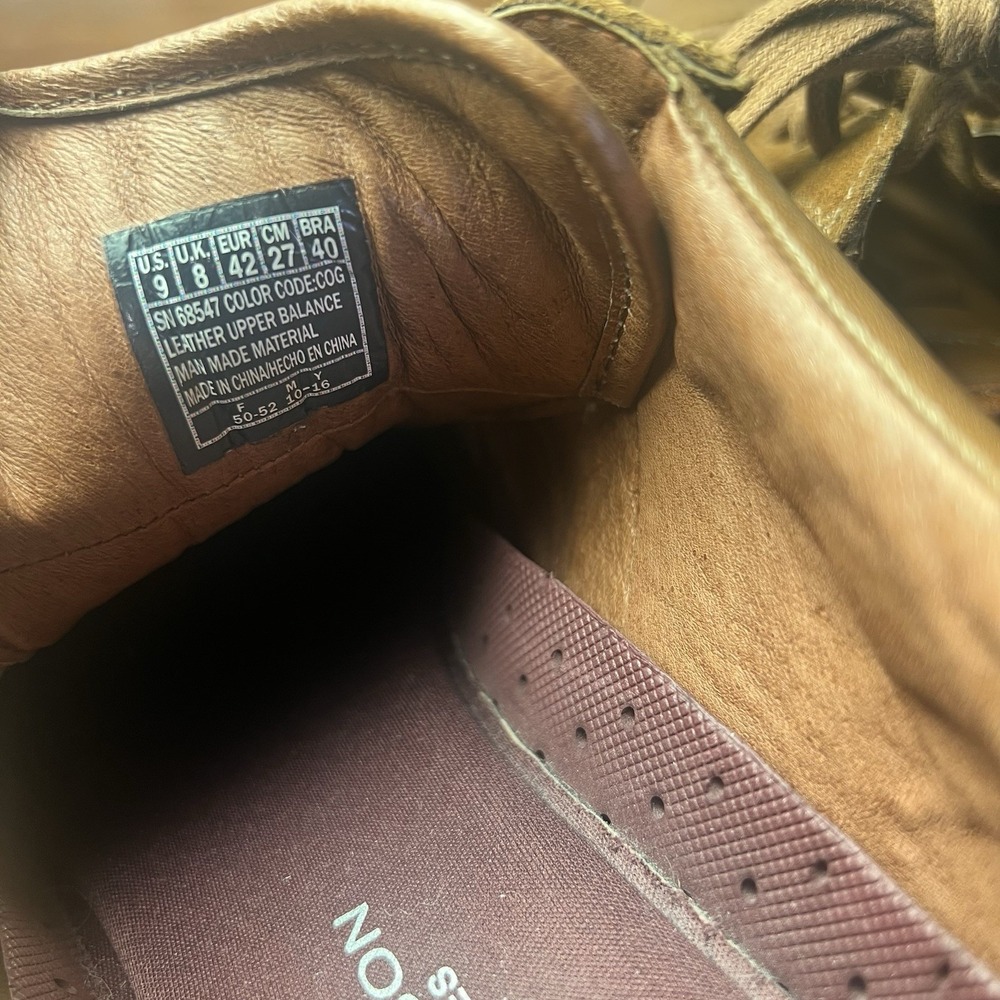 Mark Nason Los Angeles Hardee Oxford Cognac Dress Causal Sneakers Men's Size 9 - Picture 8 of 8